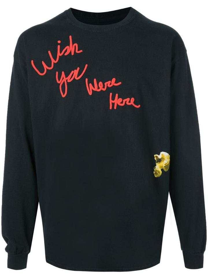 Travis Scott Astroworld Long Sleeved Wish T-shirt - Black