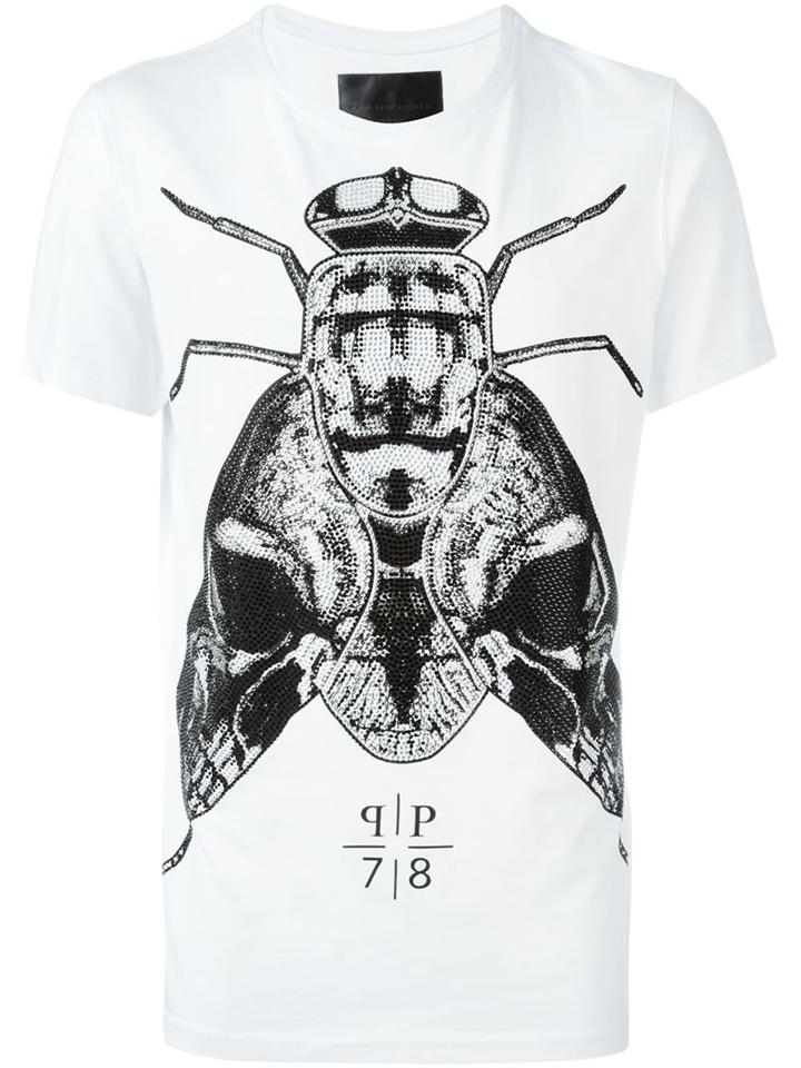 Philipp Plein Never T-shirt, Men's, Size: M, White, Cotton