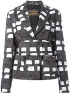 Vivienne Westwood Anglomania Belted Blazer, Women's, Size: 42, Black, Cotton/elastodiene/viscose