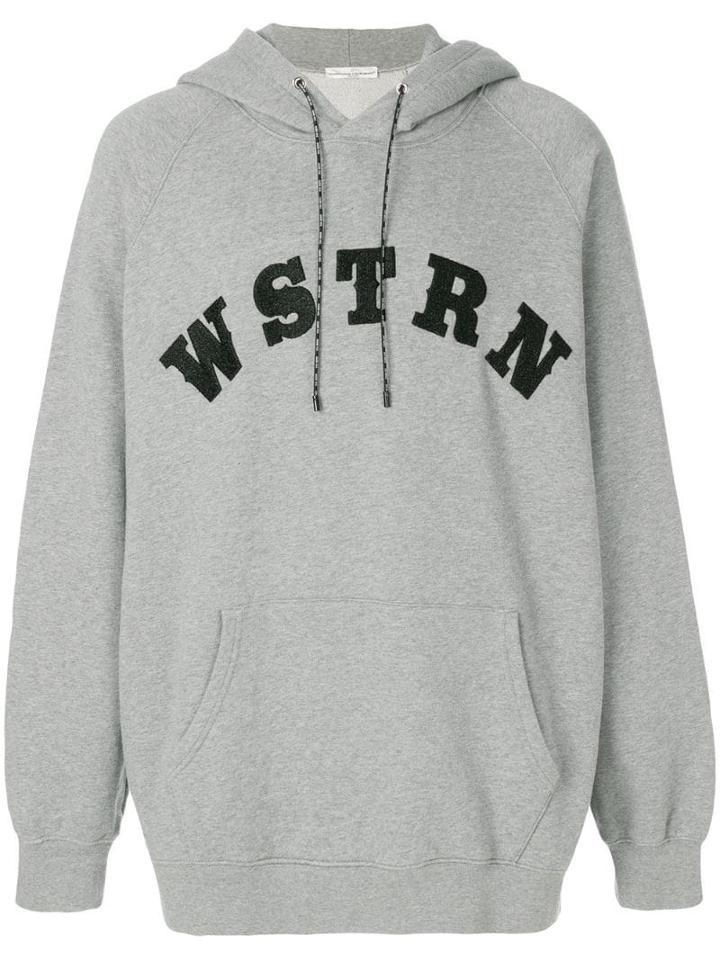 Golden Goose Slogan Hooded Sweatshirt - Grey