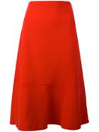 Marni Double Faced Bonded Skirt, Women's, Size: 42, Red, Polyester/viscose/virgin Wool/spandex/elastane