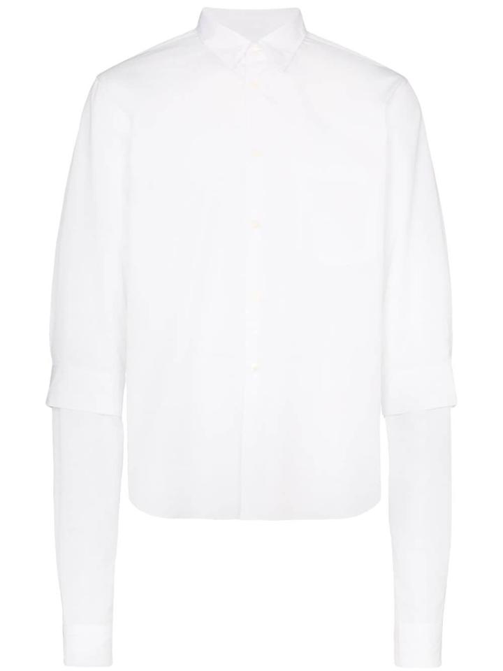 Comme Des Garçons Homme Plus Double Sleeve Shirt - White
