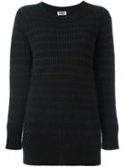Sonia By Sonia Rykiel Striped Jumper, Women's, Size: Large, Black, Acrylic/polyamide/mohair/wool