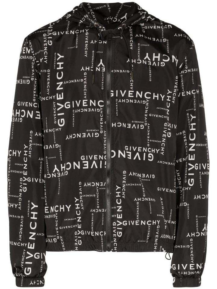 Givenchy Giv Multi Logo Wb Jkt Blk - Black