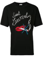 Saint Laurent - Graphic Print T-shirt - Men - Cotton - S, Black, Cotton