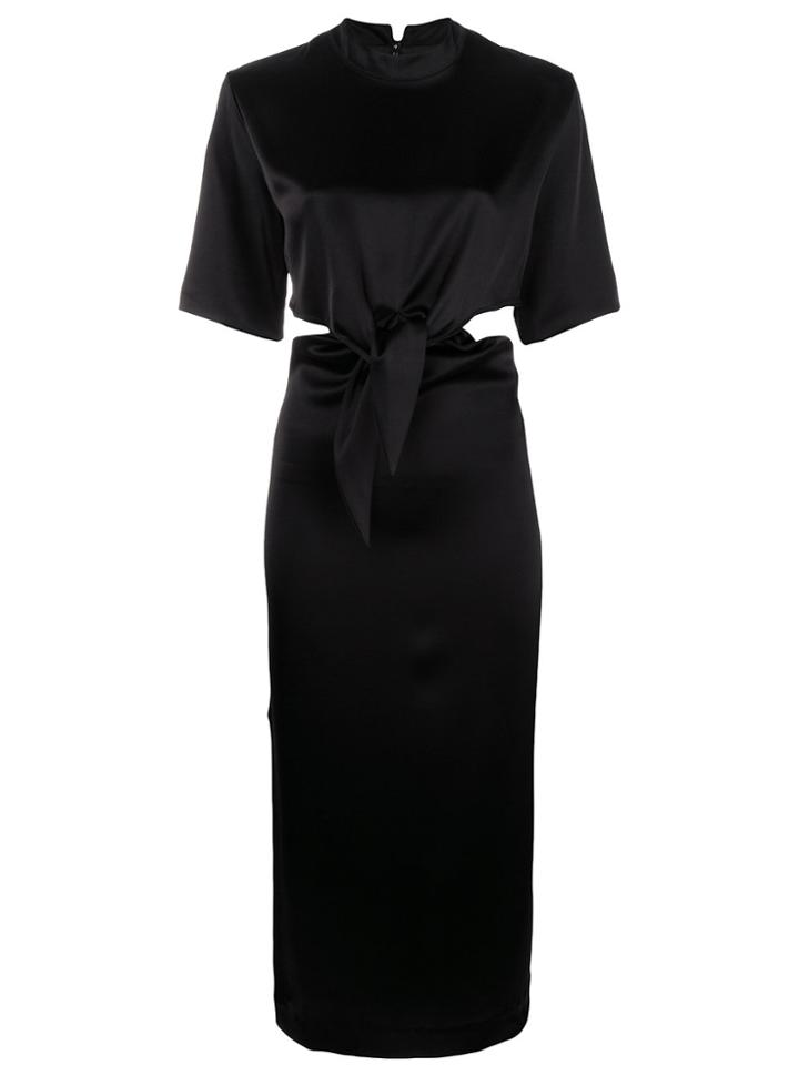 Nanushka Front Knot Dress - Black