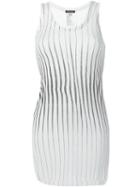 Ann Demeulemeester Striped Tank Top, Women's, Size: 36, White, Rayon/silk