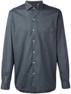 Massimo Alba Plain Shirt, Men's, Size: Small, Grey, Cotton