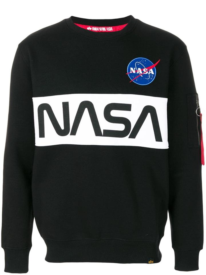 Alpha Industries Printed Sweatshirt - Black