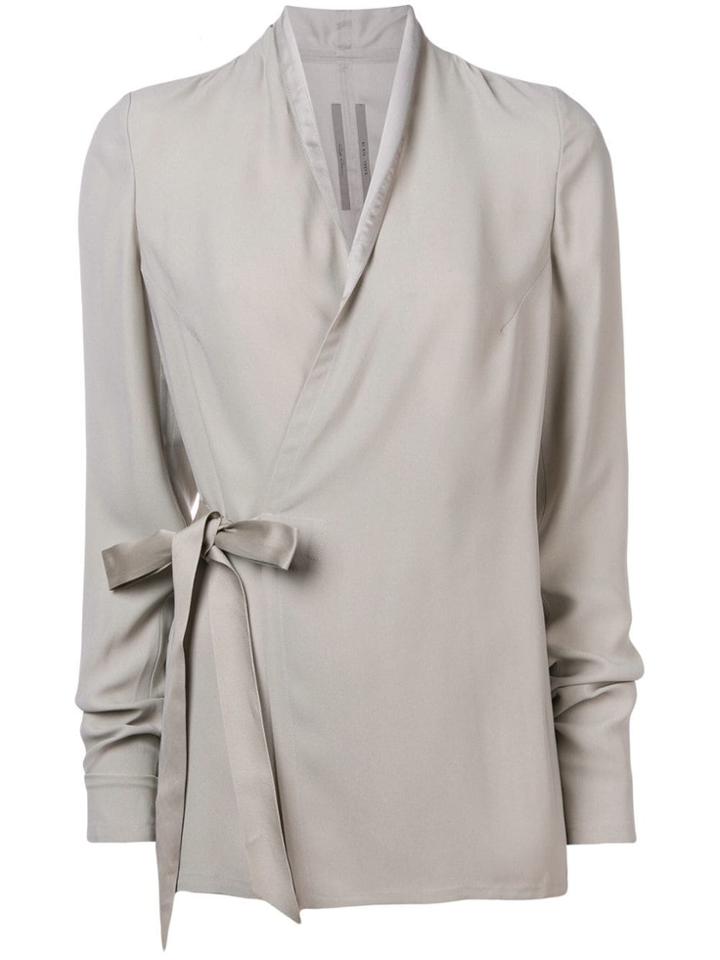 Rick Owens Tie Waist Blouse - Grey