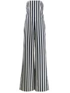 Chanel Vintage 2010 Striped Jumpsuit - White