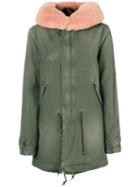 Mr & Mrs Italy - Fur Trim Coat - Women - Cotton/lamb Skin/mink Fur/polyamide - M, Green, Cotton/lamb Skin/mink Fur/polyamide
