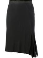 Bianca Spender Armour Silk Georgette Ptolemy Skirt - Metallic