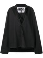 Mm6 Maison Margiela Oversized Top - Black