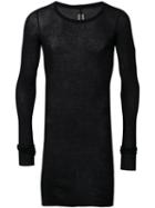Rick Owens - Long Length T-shirt - Men - Cotton - Xxl, Black, Cotton