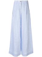 Jejia Checked Wide Pants - White