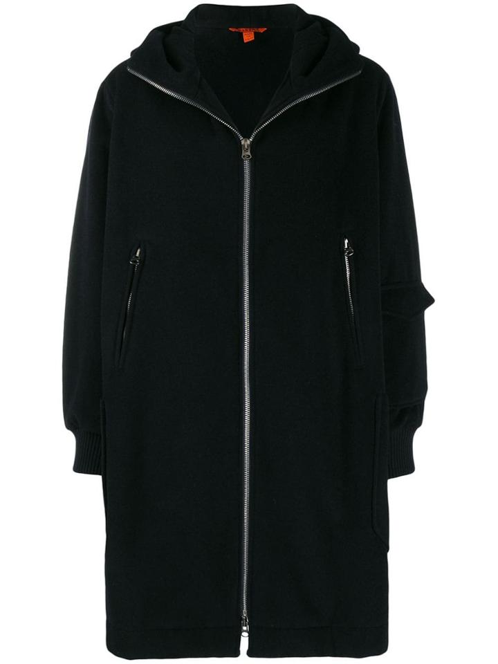 Barena Oversized Hooded Coat - Blue