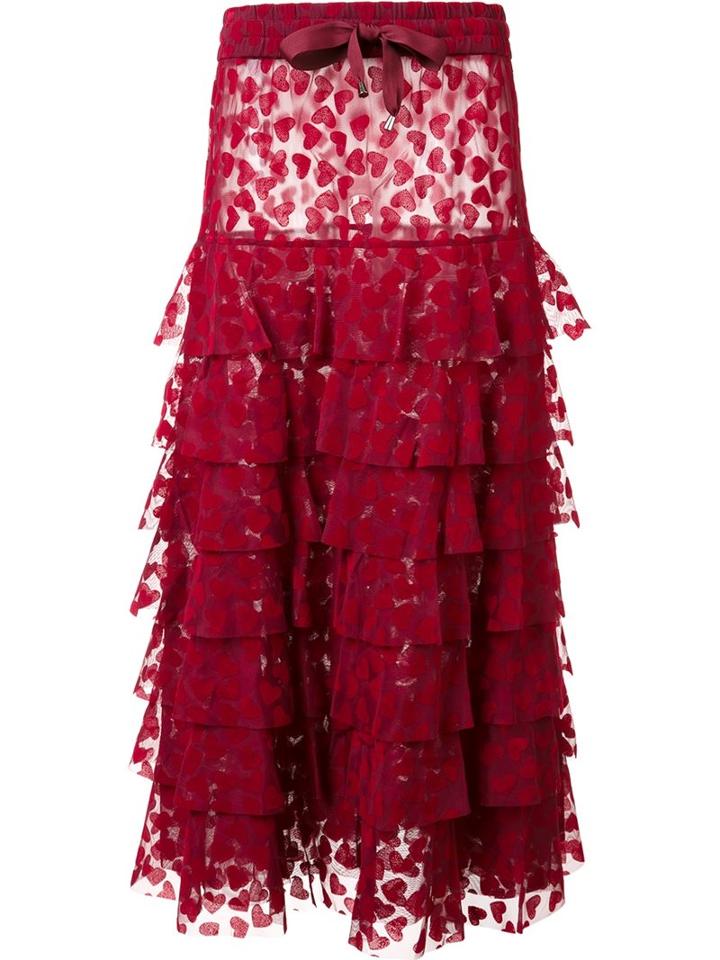 Nicopanda 'hamilton' Skirt, Women's, Size: Small, Red, Nylon