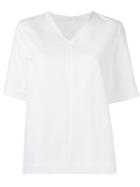 Peter Jensen Broderie Anglaise Panel Blouse, Women's, Size: Small, White, Cotton