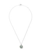 De Beers 18kt White Gold Enchanted Lotus Jade Medal Diamond Pendant