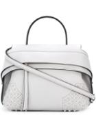 Tod's Zipped Tote, Women's, Grey, Leather