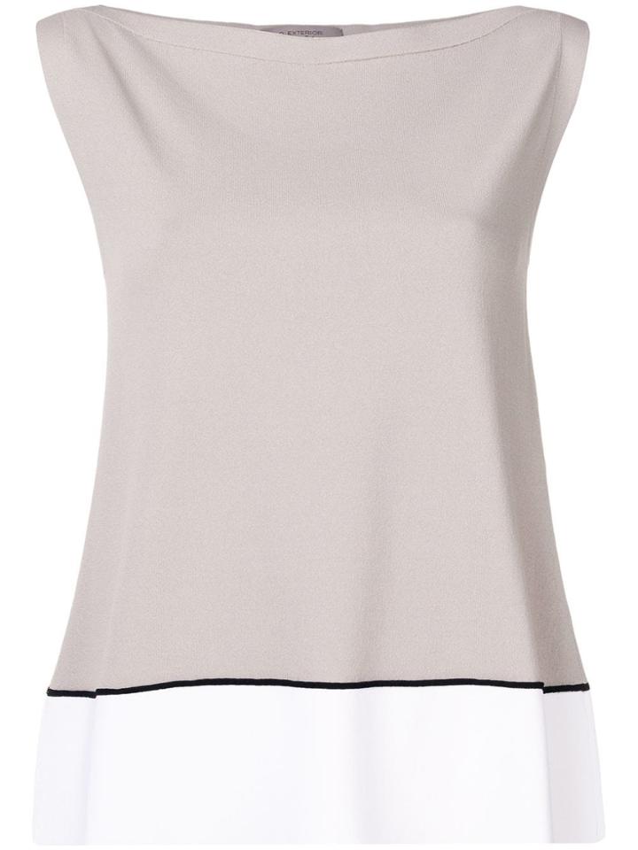 D.exterior Colour Block Blouse - Neutrals