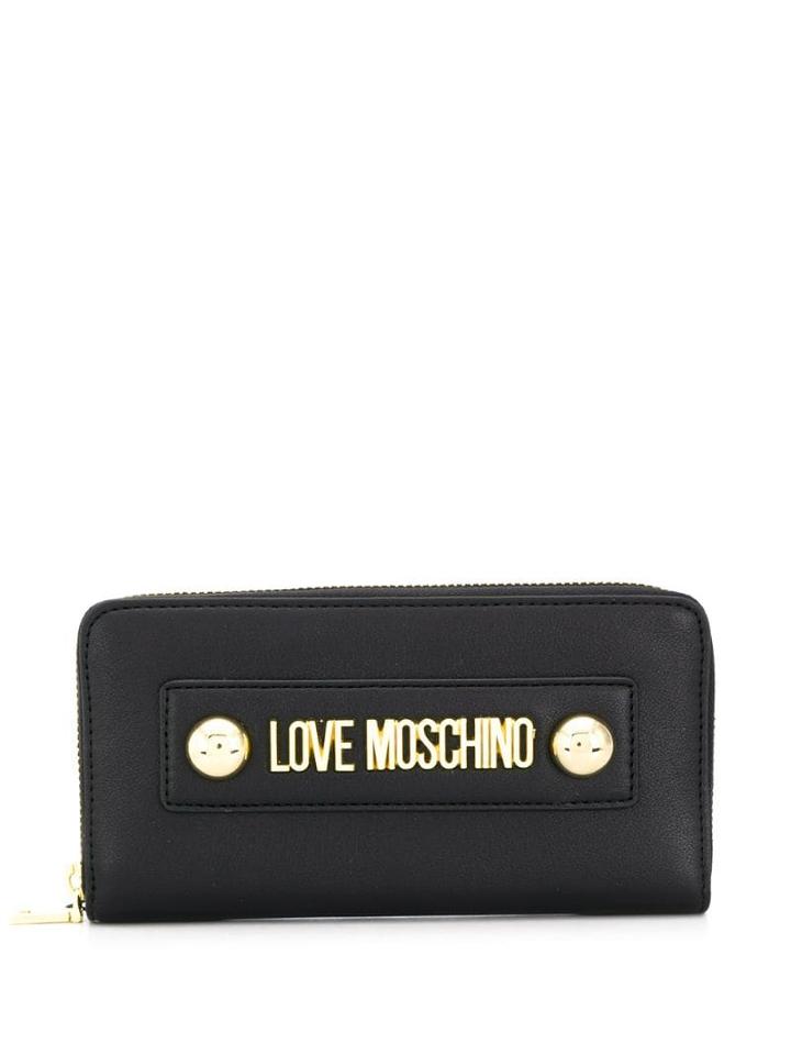 Love Moschino Zip Up Purse - Black
