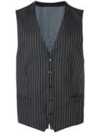 Gucci Logo Pinstripe Waistcoat - Grey