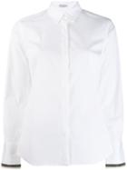 Brunello Cucinelli Beaded Cuffs Shirt - White