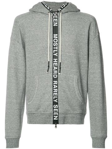 Mostly Heard Rarely Seen Zipped Hoodie, Men's, Size: Medium, Grey, Cotton