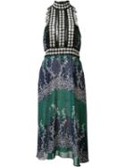 Yigal Azrouel Ivy Trellis Jabot Dress, Women's, Size: 6, Black, Polyester/spandex/elastane