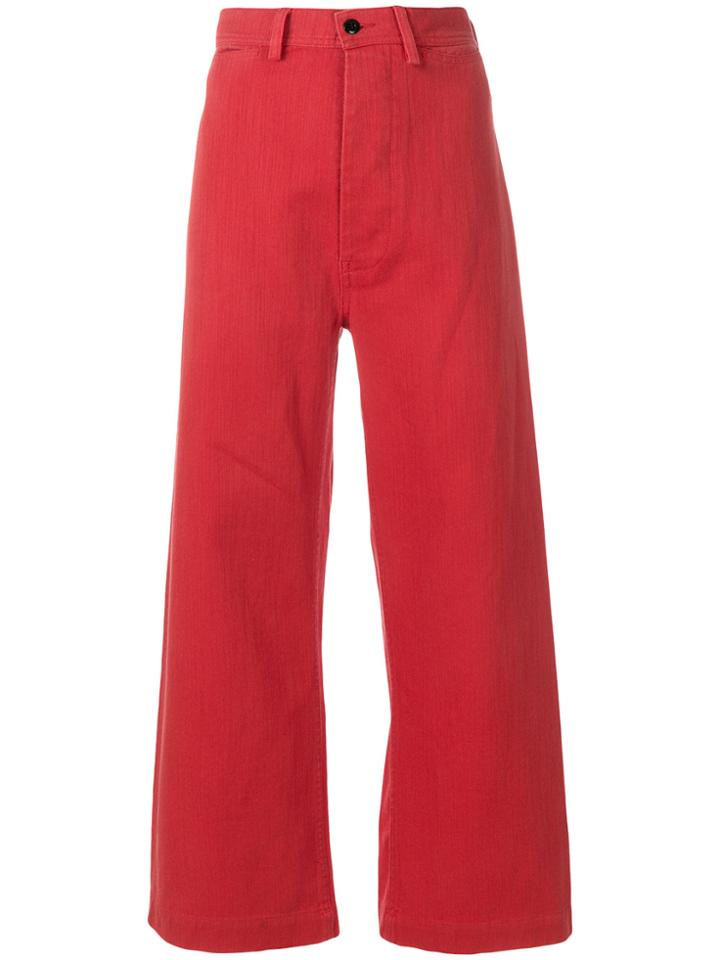 Bellerose Wide Leg Jeans - Red