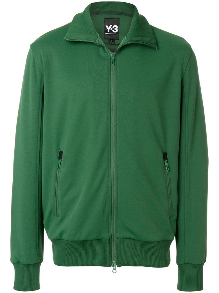 Y-3 Roll Neck Zip Up Jacket - Green