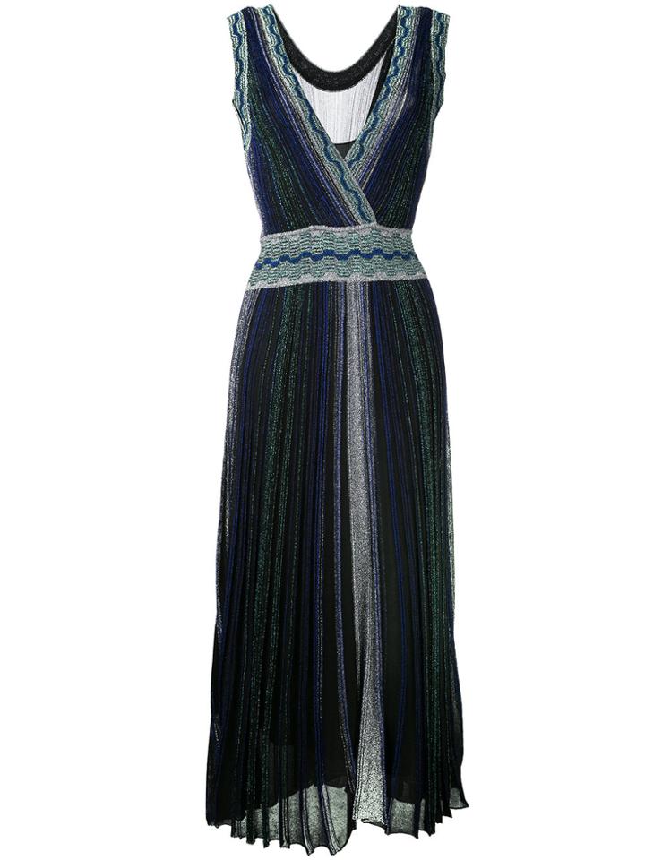 Missoni Metallic Effect Pleated Dress