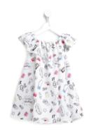 Simonetta Multi Print Dress, Girl's, Size: 10 Yrs, White