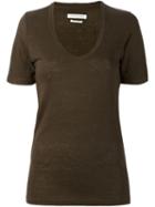 Isabel Marant Étoile 'kranger' T-shirt, Women's, Size: Xs, Green, Linen/flax