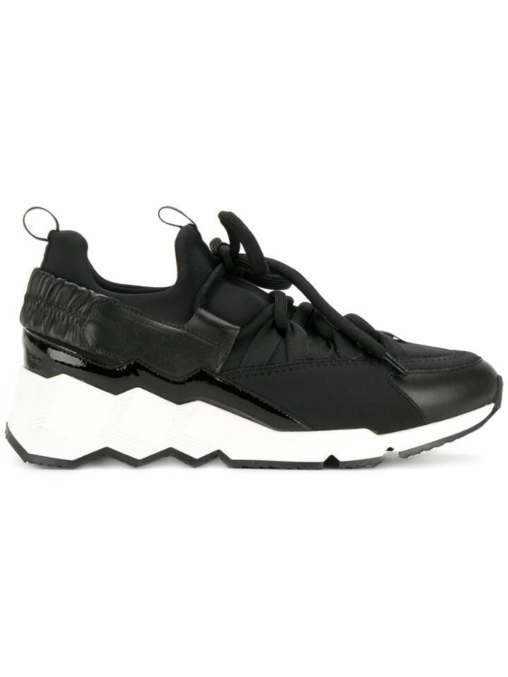 Pierre Hardy Contrast Sole Sneakers - Black