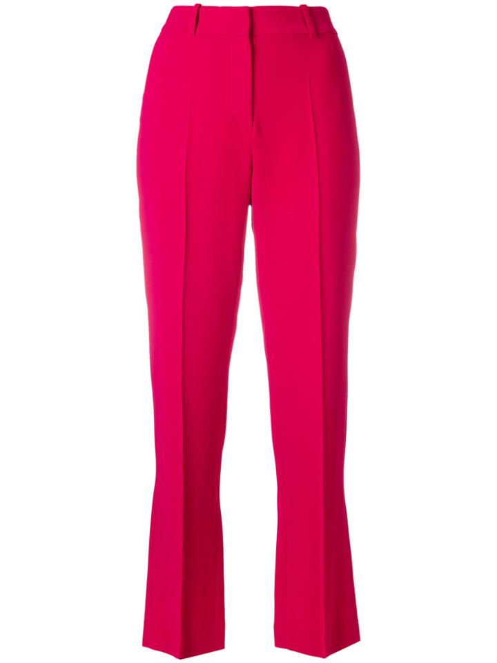 Givenchy Cropped Tailored Trousers - Pink & Purple