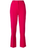 Givenchy Cropped Tailored Trousers - Pink & Purple