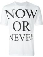 Neil Barrett Now Or Never T-shirt - White