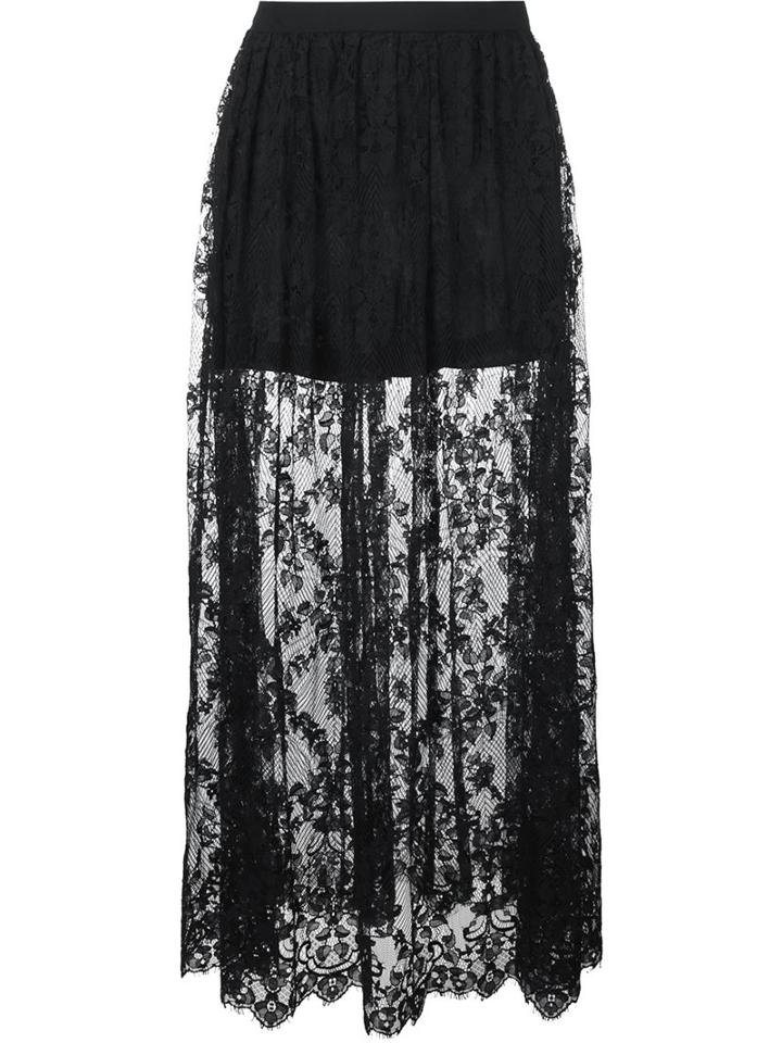 Elie Saab Maxi Lace Skirt