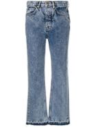 Victoria Victoria Beckham High-waisted Cropped Jeans - Blue