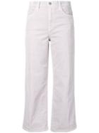 J Brand Flared Corduroy Trousers - Grey