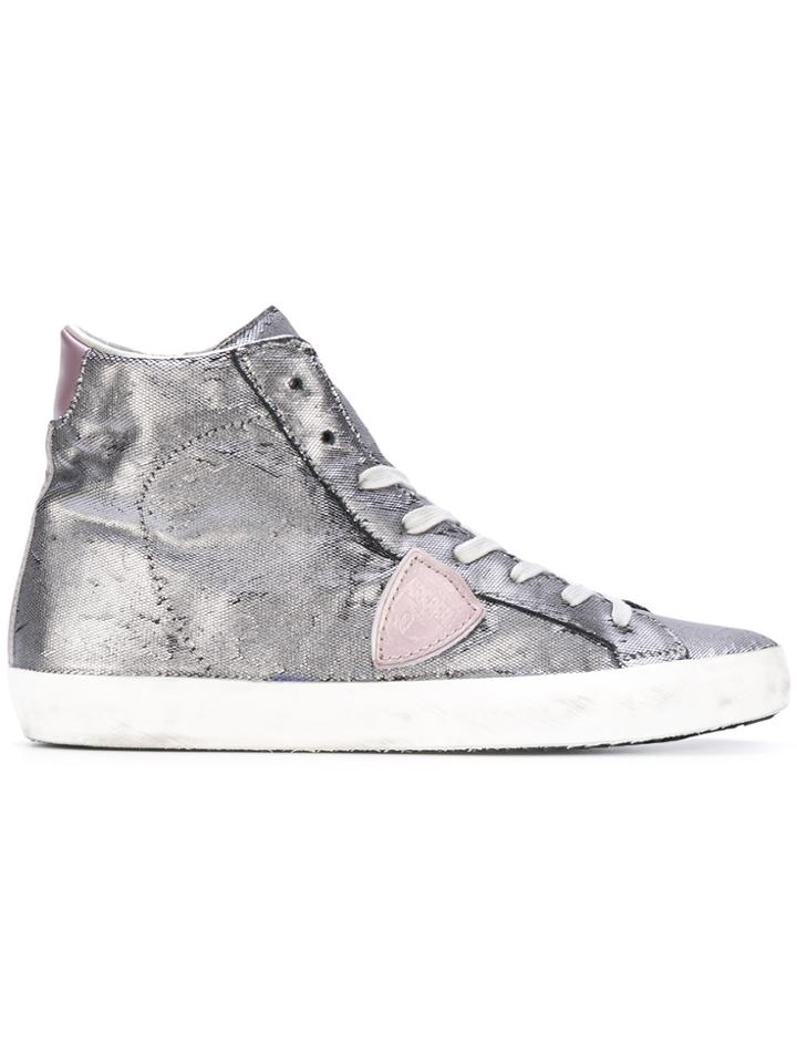 Philippe Model Paris H D Hi-top Sneakers - Grey
