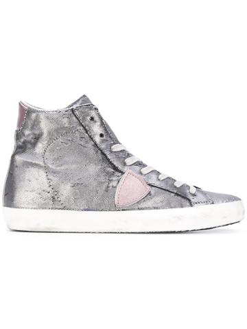 Philippe Model Paris H D Hi-top Sneakers - Grey
