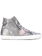 Philippe Model Paris H D Hi-top Sneakers - Grey