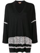 Ermanno Scervino Lace Embellished Sweater - Black