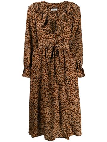 Jovonna Kedu Leopard Print Dress - Brown