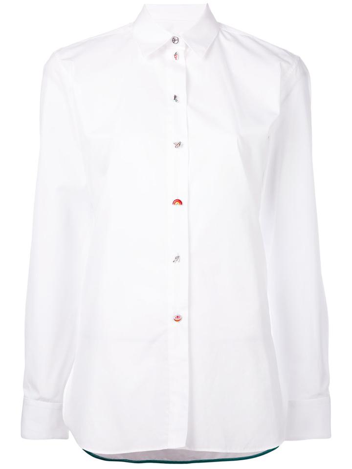 Paul Smith Classic Shirt, Women's, Size: 46, White, Cotton/cupro