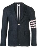Thom Browne 4-bar Donegal Tweed Sport Coat - Blue